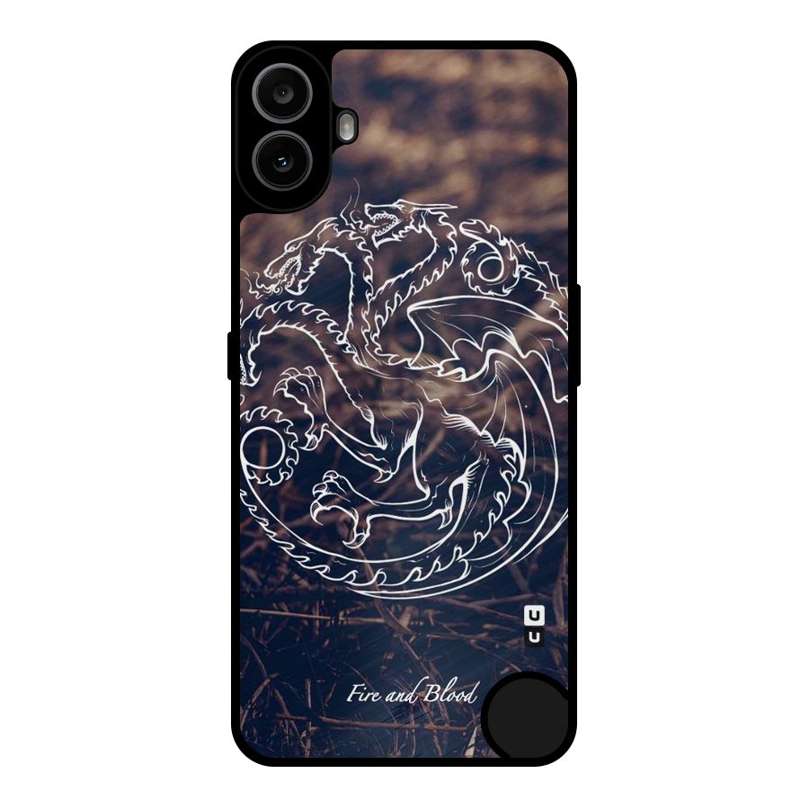 White Circle Metal Back Case for Nothing CMF Phone 1