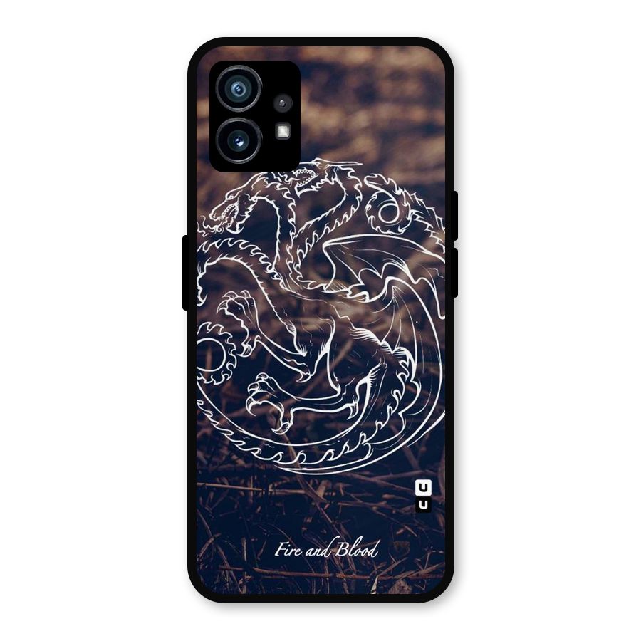 White Circle Metal Back Case for Nothing Phone 1