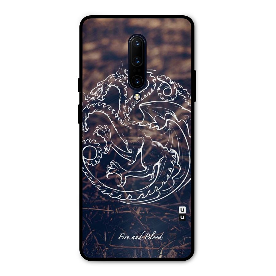 White Circle Metal Back Case for OnePlus 7 Pro
