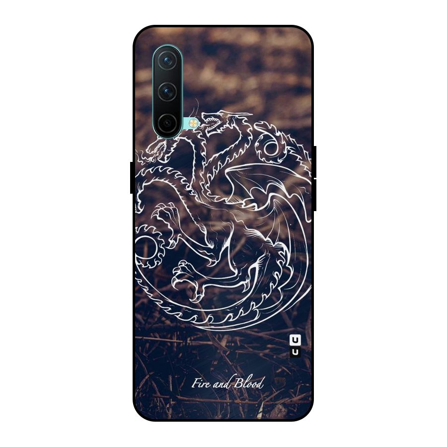 White Circle Metal Back Case for OnePlus Nord CE 5G