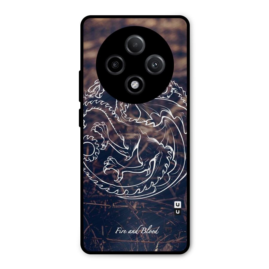 White Circle Metal Back Case for Oppo F27 Pro Plus