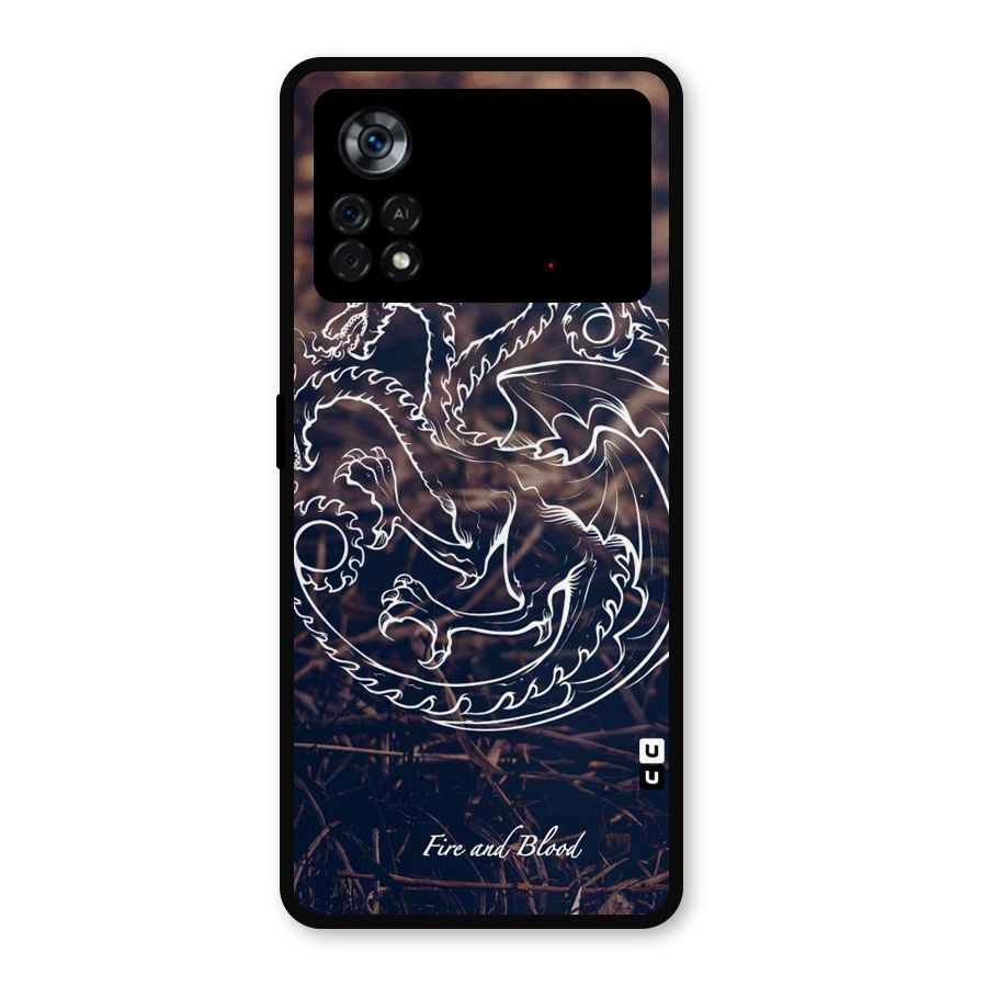 White Circle Metal Back Case for Poco X4 Pro 5G