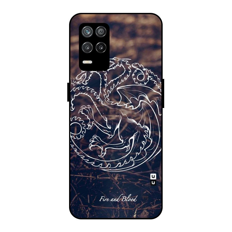 White Circle Metal Back Case for Realme 9 5G