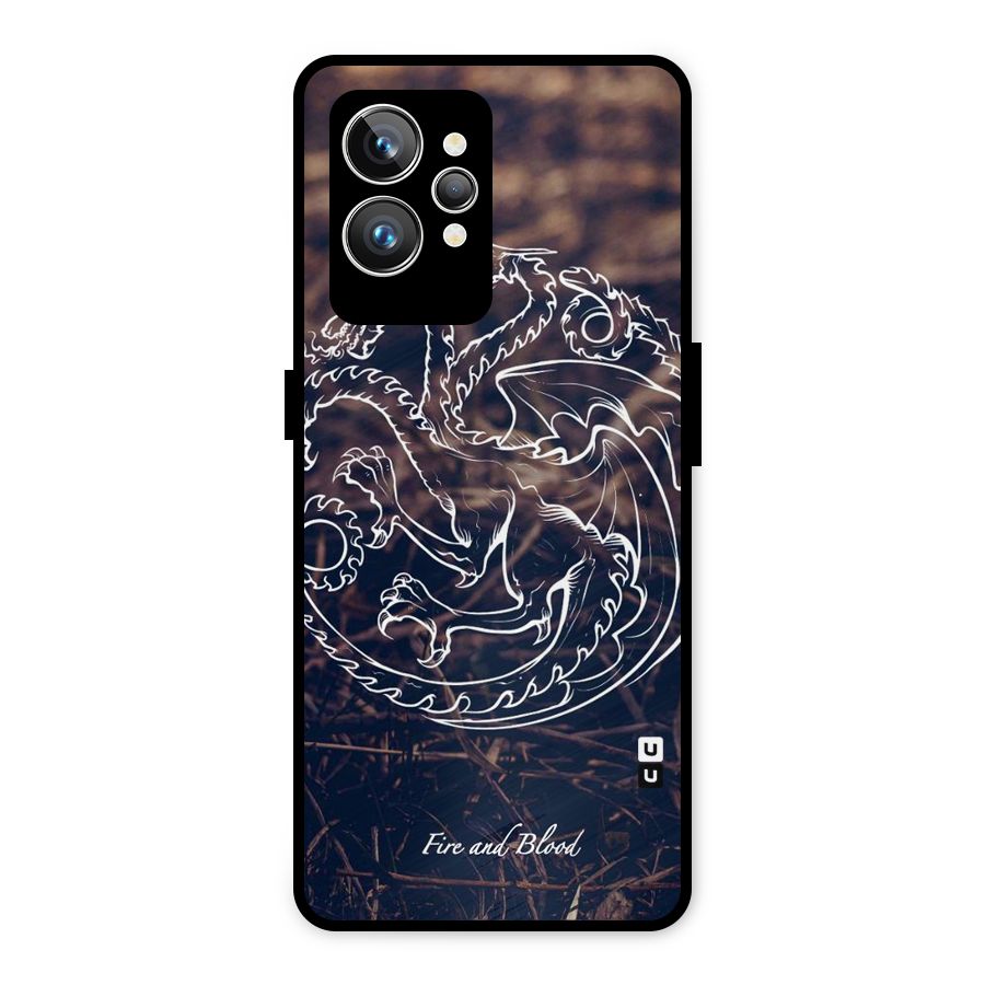 White Circle Metal Back Case for Realme GT2 Pro