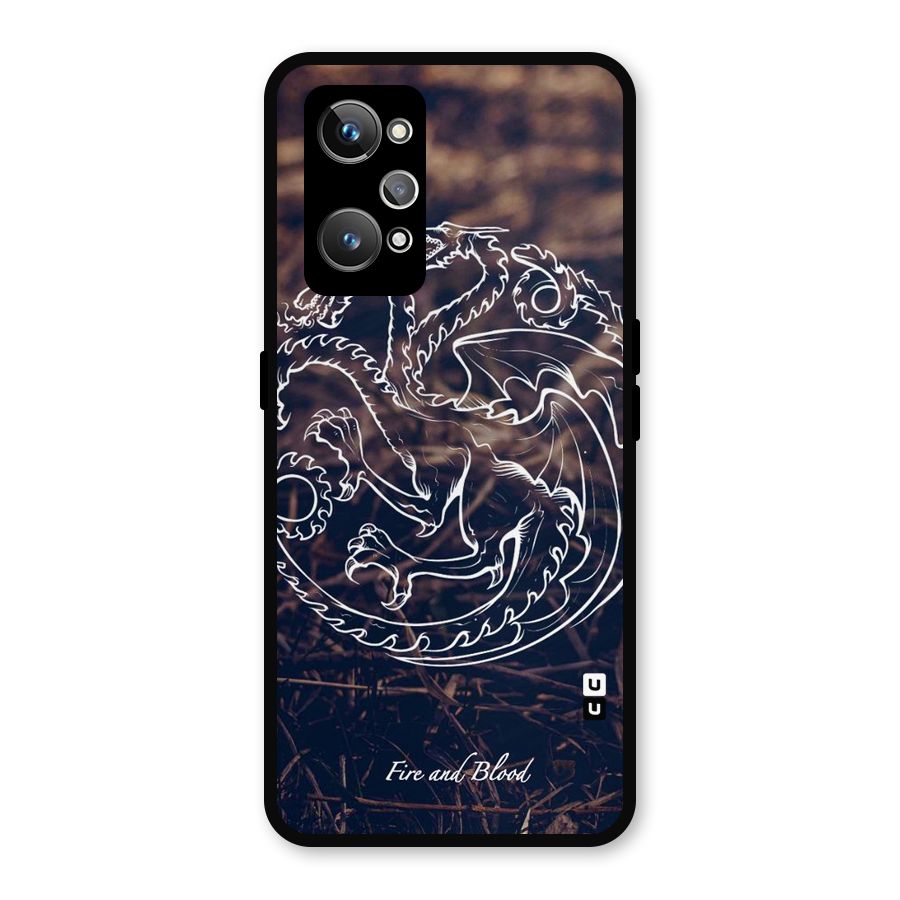 White Circle Metal Back Case for Realme GT 2