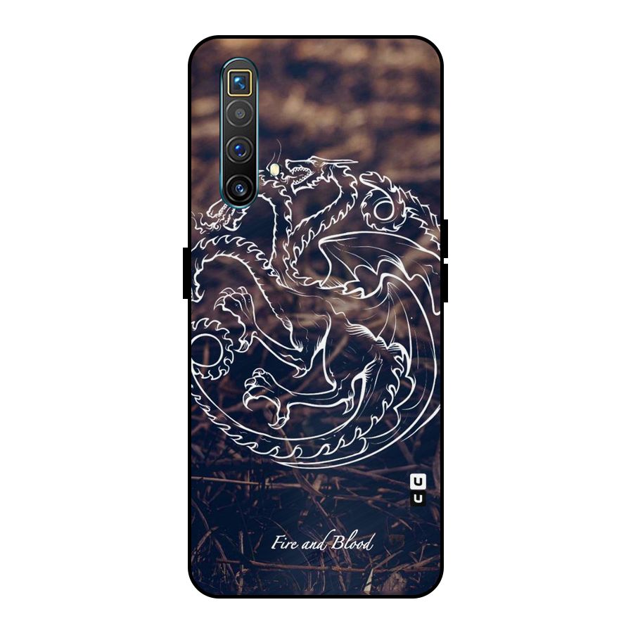 White Circle Metal Back Case for Realme X3