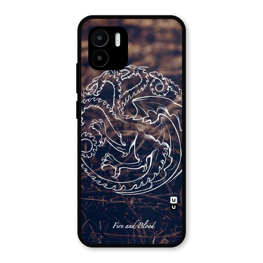 White Circle Metal Back Case for Redmi A2