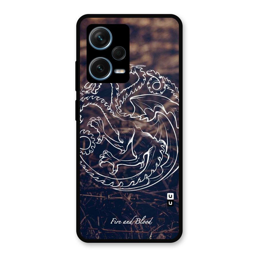 White Circle Metal Back Case for Redmi Note 12 Pro Plus 5G