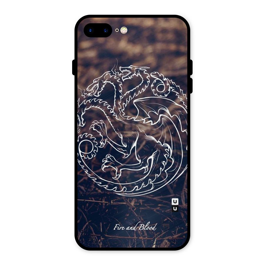 White Circle Metal Back Case for iPhone 7 Plus