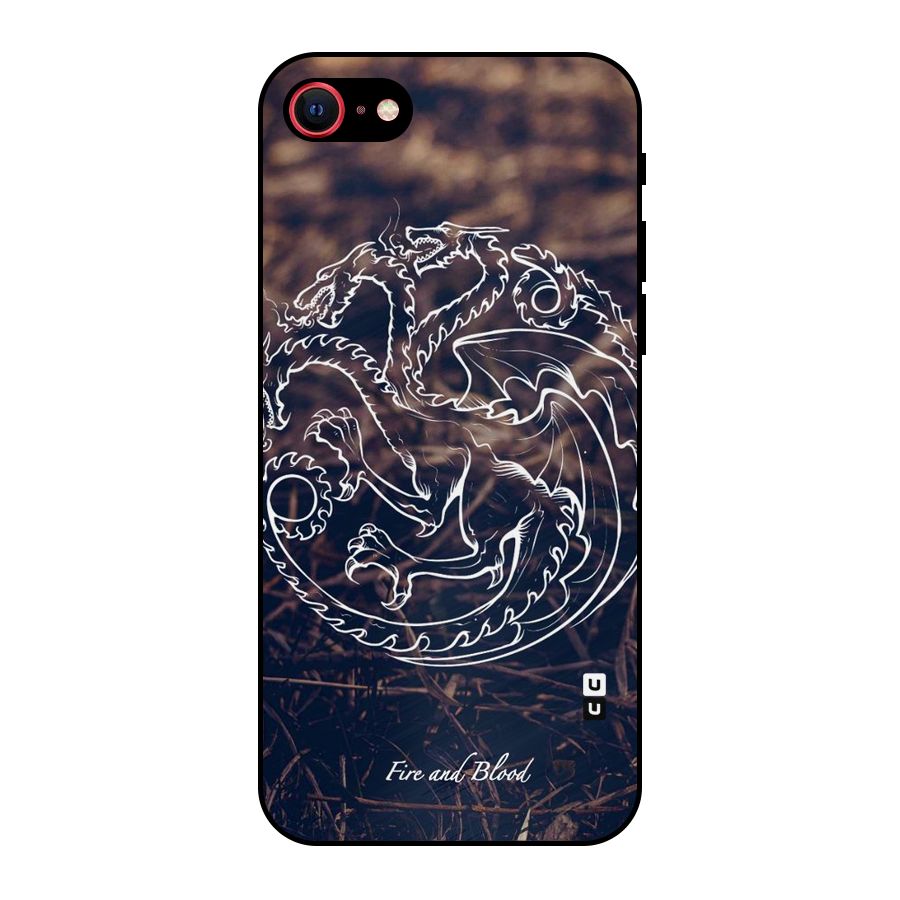 White Circle Metal Back Case for iPhone SE 2022