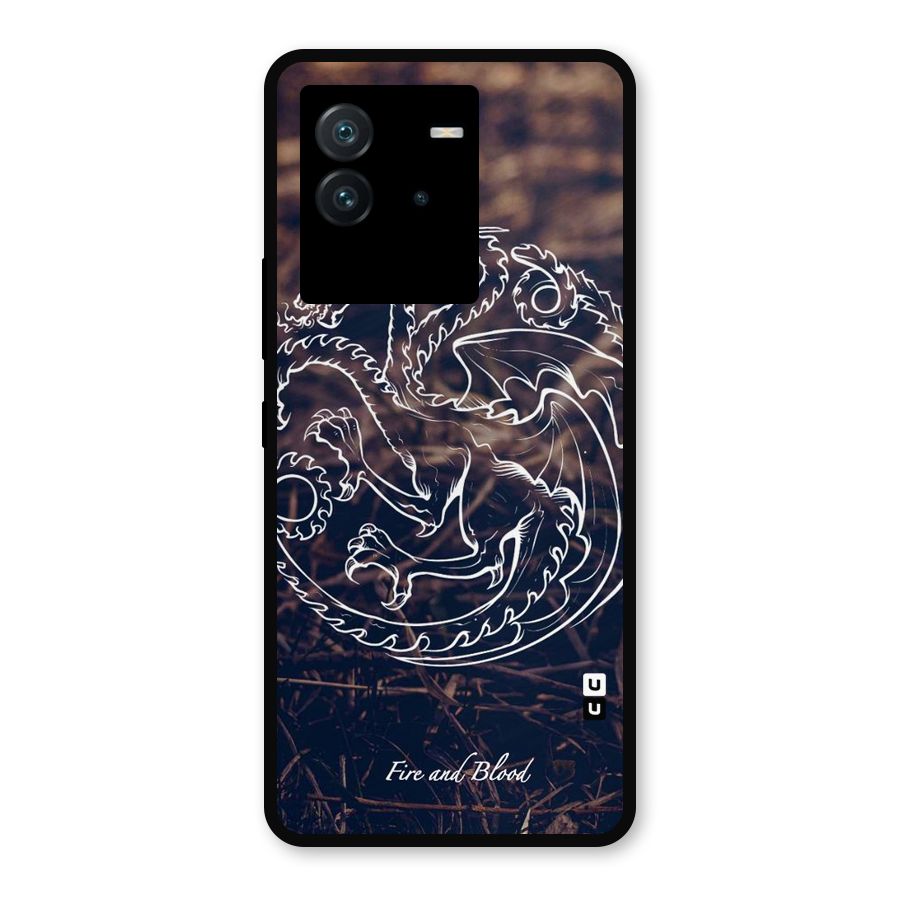 White Circle Metal Back Case for iQOO Neo 6 5G