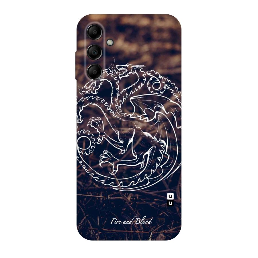 White Circle Original Polycarbonate Back Case for Galaxy A14 5G