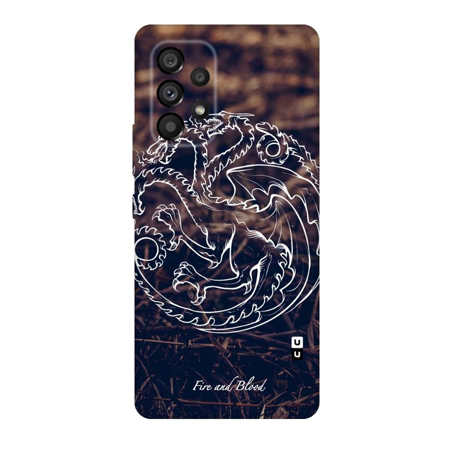 White Circle Original Polycarbonate Back Case for Galaxy A53 5G
