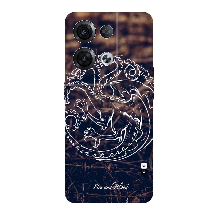 White Circle Original Polycarbonate Back Case for Oppo Reno8 Pro 5G