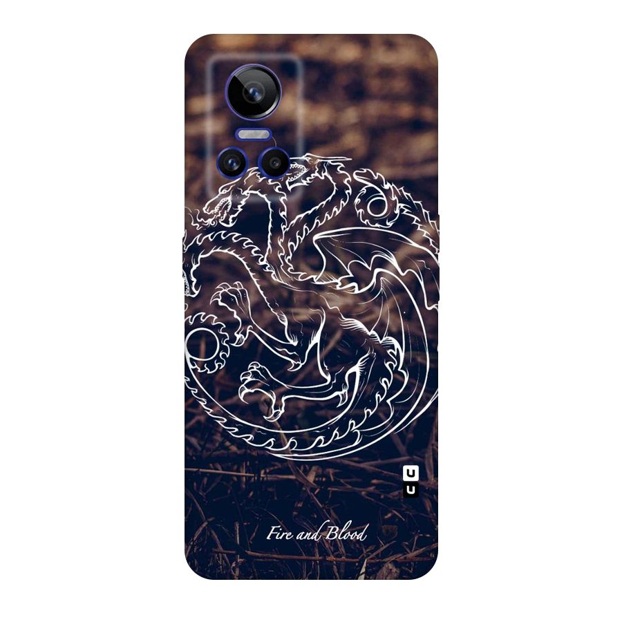 White Circle Original Polycarbonate Back Case for Realme GT Neo 3