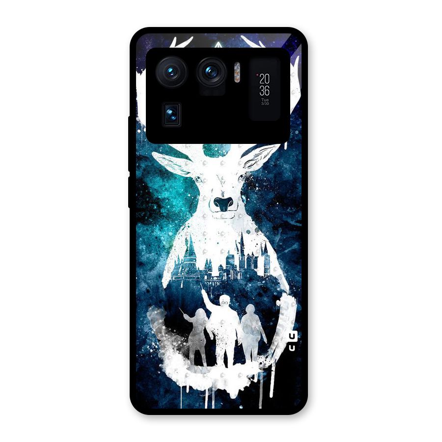 White Deer Glass Back Case for Mi 11 Ultra