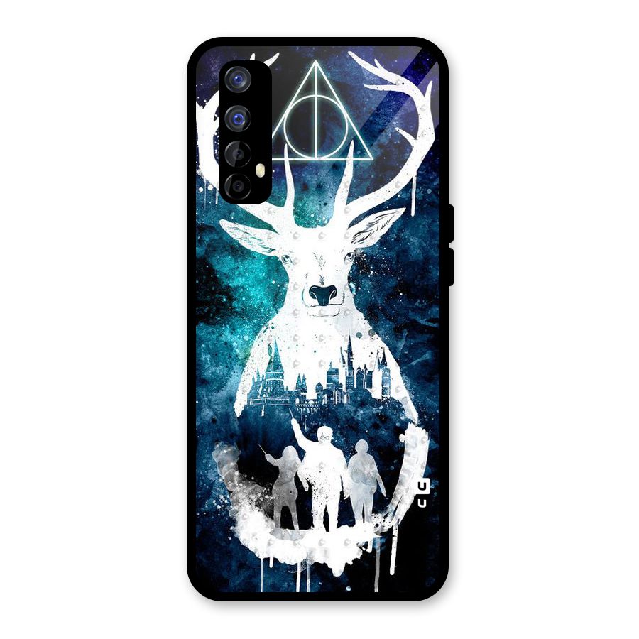 White Deer Glass Back Case for Realme Narzo 20 Pro