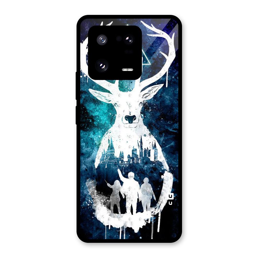 White Deer Glass Back Case for Xiaomi 13 Pro