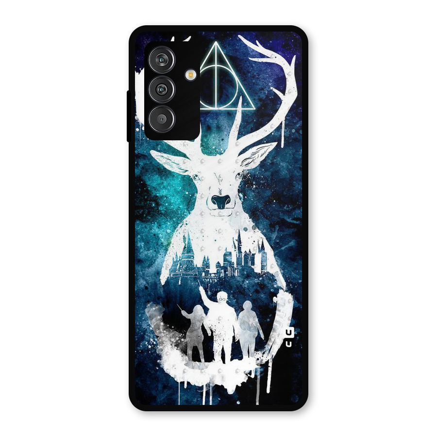 White Deer Metal Back Case for Galaxy F13