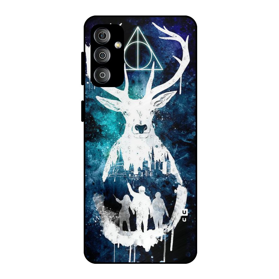 White Deer Metal Back Case for Galaxy F23