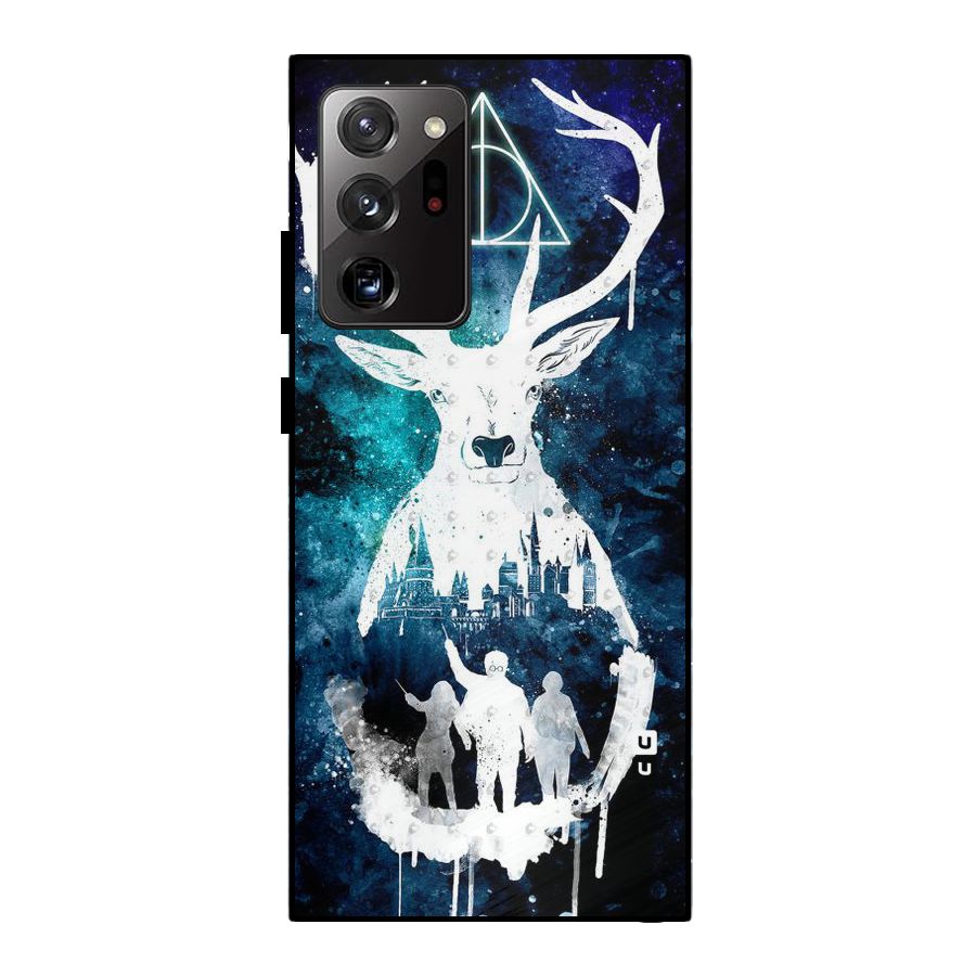 White Deer Metal Back Case for Galaxy Note 20 Ultra