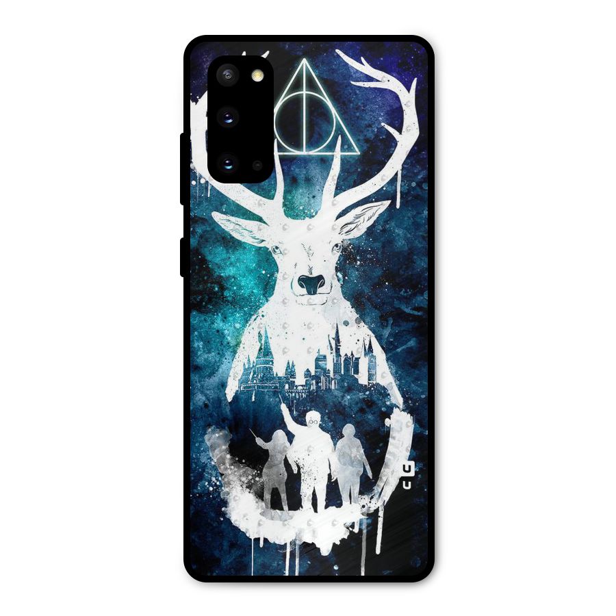White Deer Metal Back Case for Galaxy S20