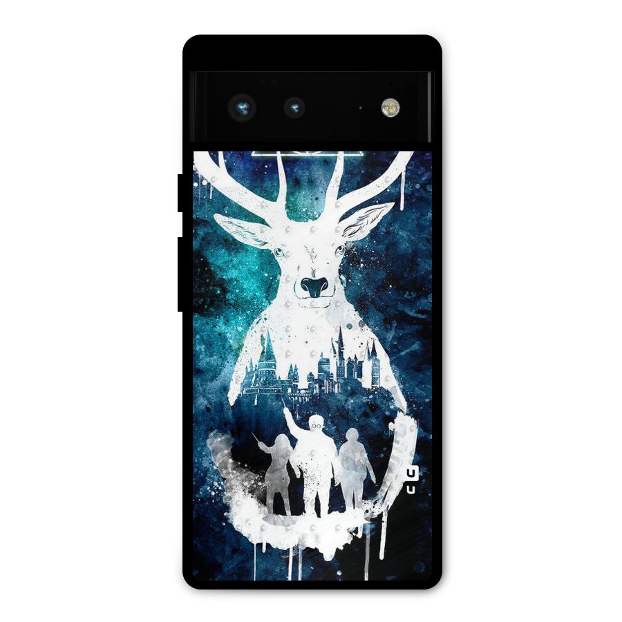 White Deer Metal Back Case for Google Pixel 6