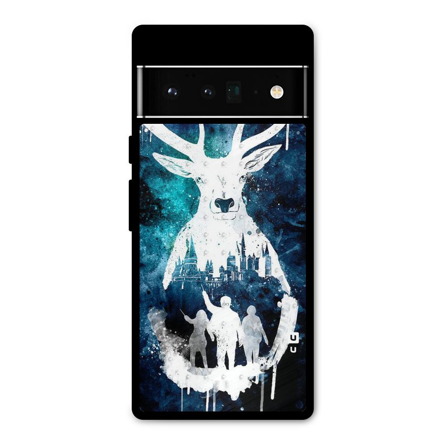 White Deer Metal Back Case for Google Pixel 6 Pro