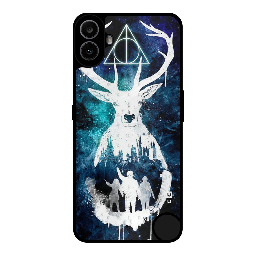 White Deer Metal Back Case for Nothing CMF Phone 1