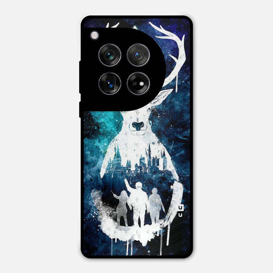 White Deer Metal Back Case for OnePlus 12
