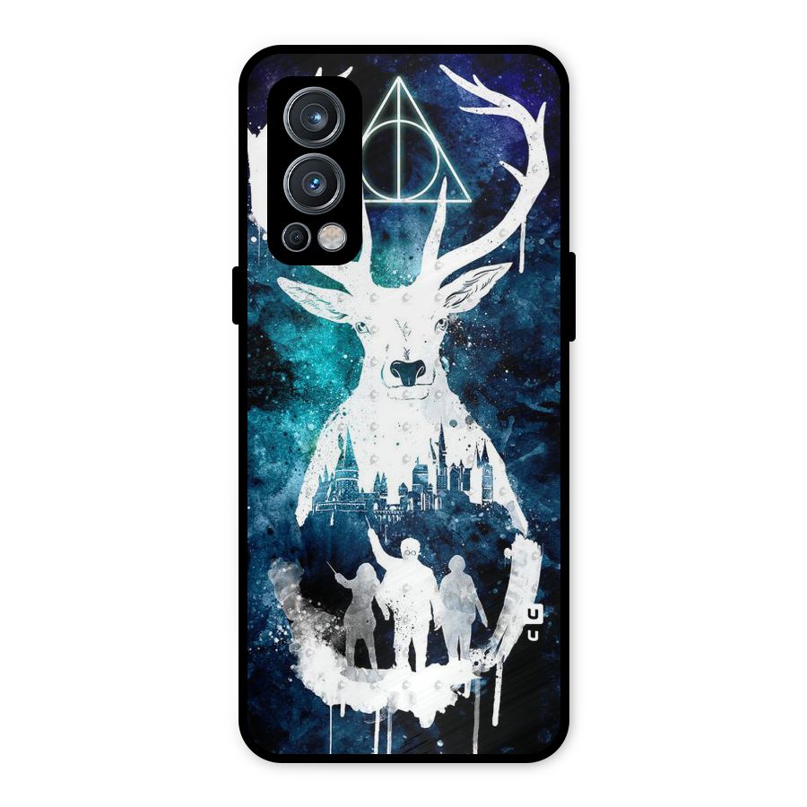 White Deer Metal Back Case for OnePlus Nord 2 5G