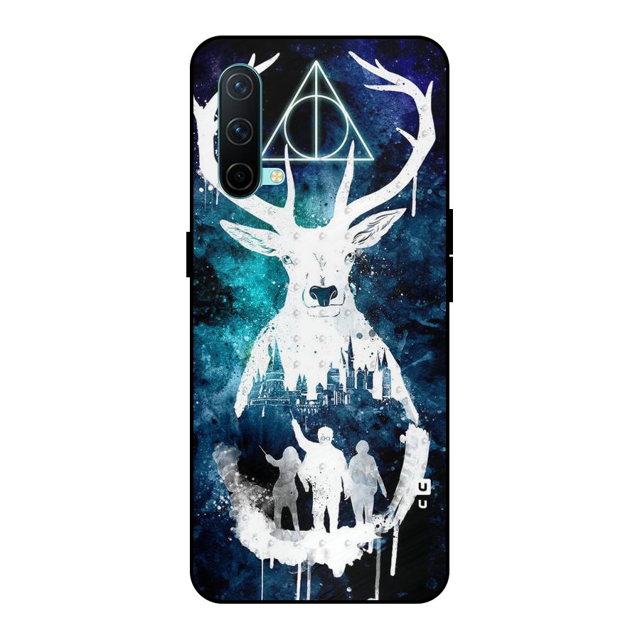 White Deer Metal Back Case for OnePlus Nord CE 5G