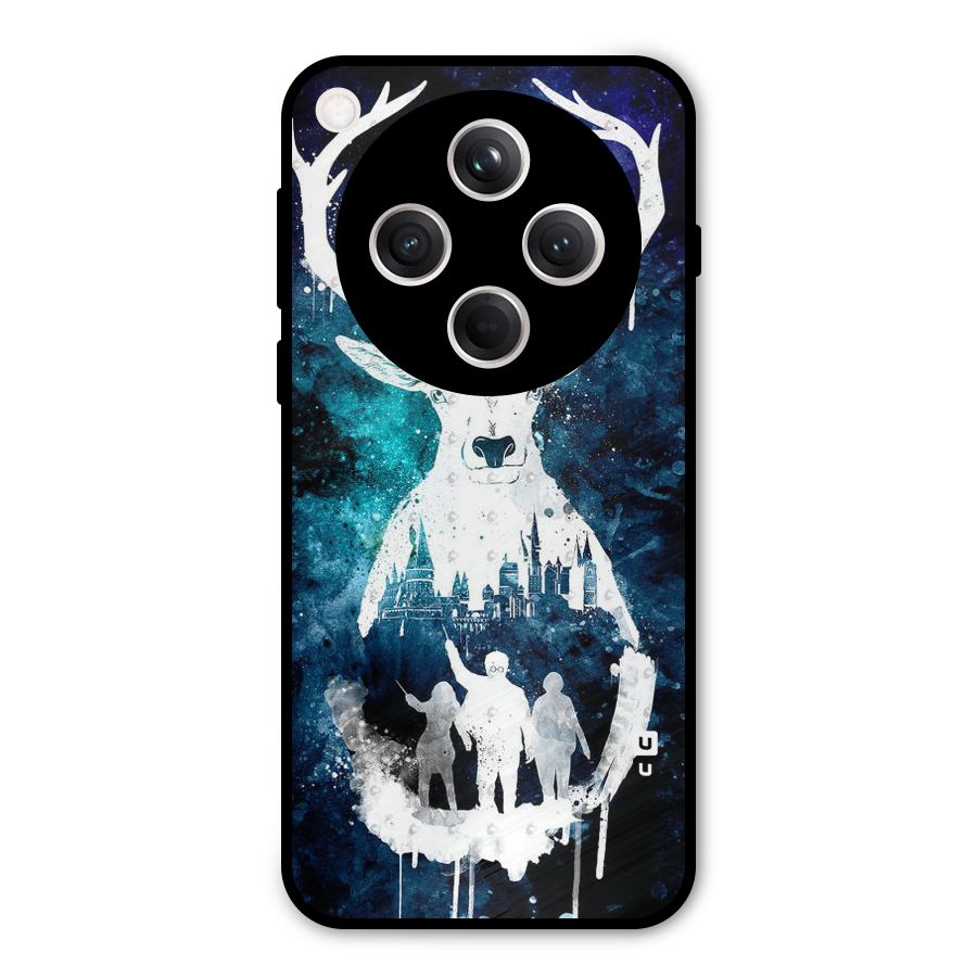 White Deer Metal Back Case for Oppo Find X8
