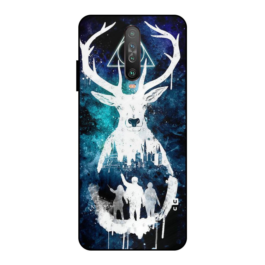 White Deer Metal Back Case for Poco X2