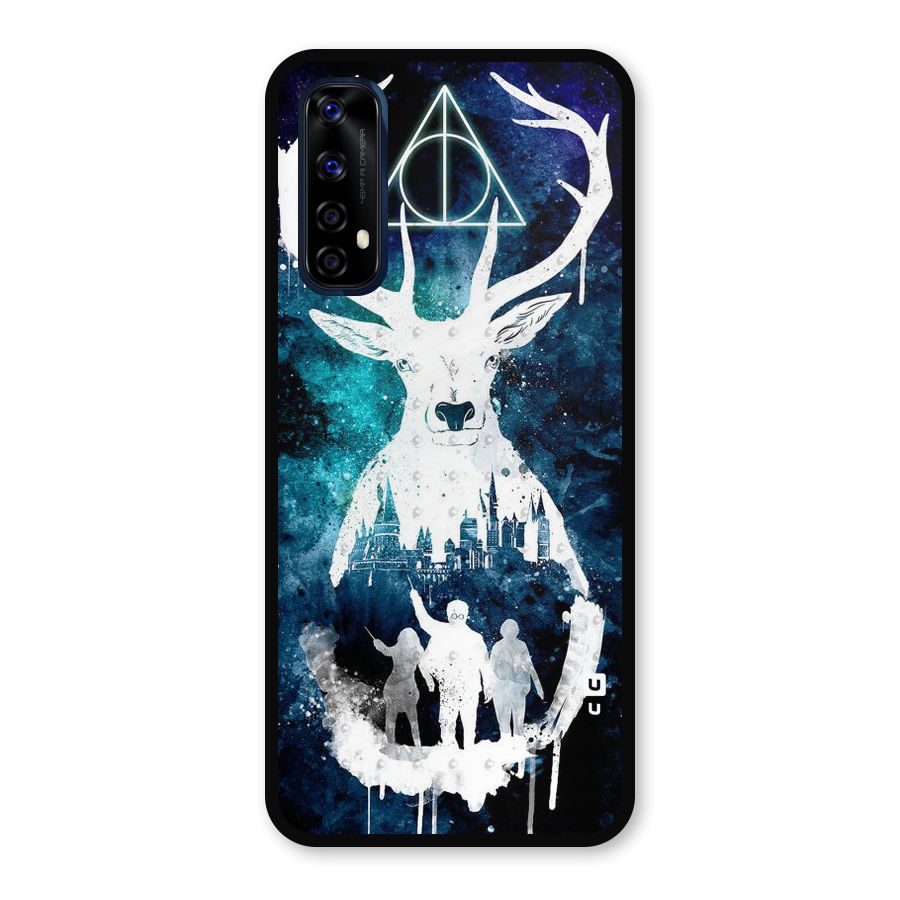 White Deer Metal Back Case for Realme 7