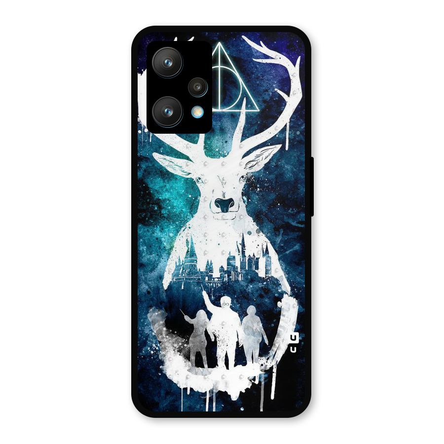 White Deer Metal Back Case for Realme 9 Pro Plus 5G