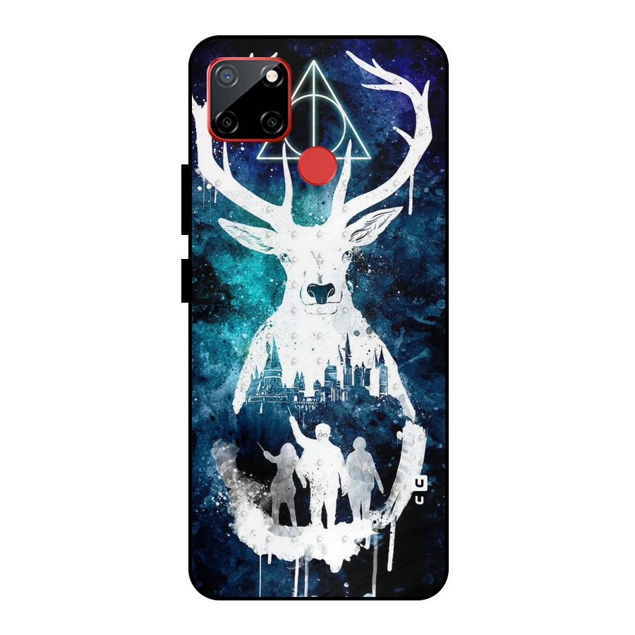 White Deer Metal Back Case for Realme C12