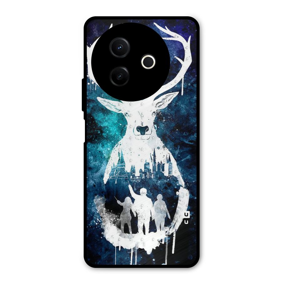 White Deer Metal Back Case for Vivo Y39