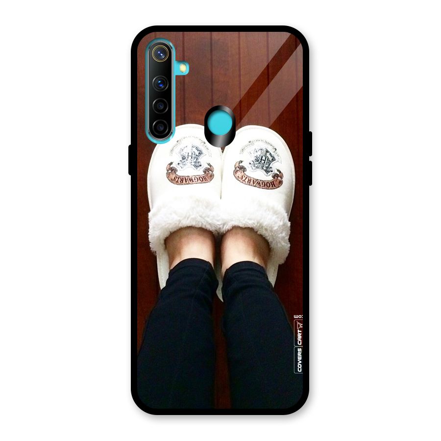 White Feets Glass Back Case for Realme Narzo 10