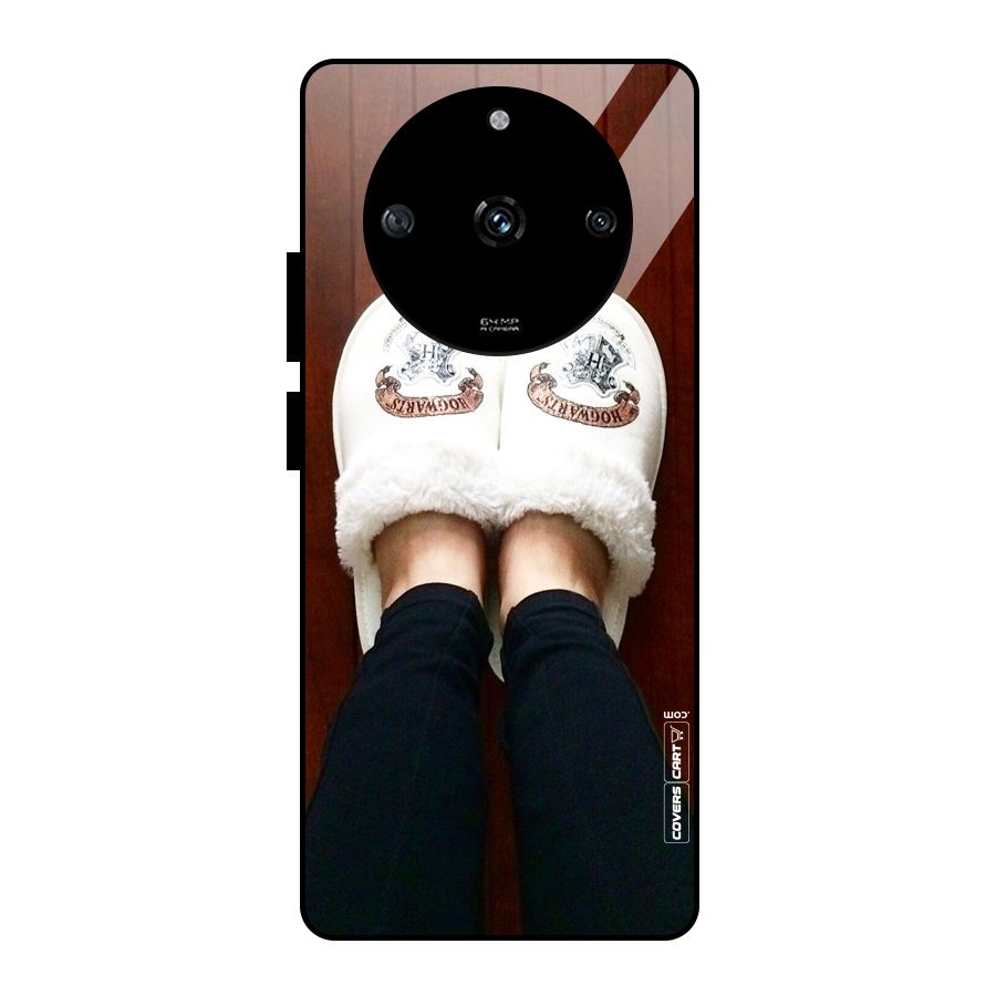White Feets Glass Back Case for Realme Narzo 60 5G