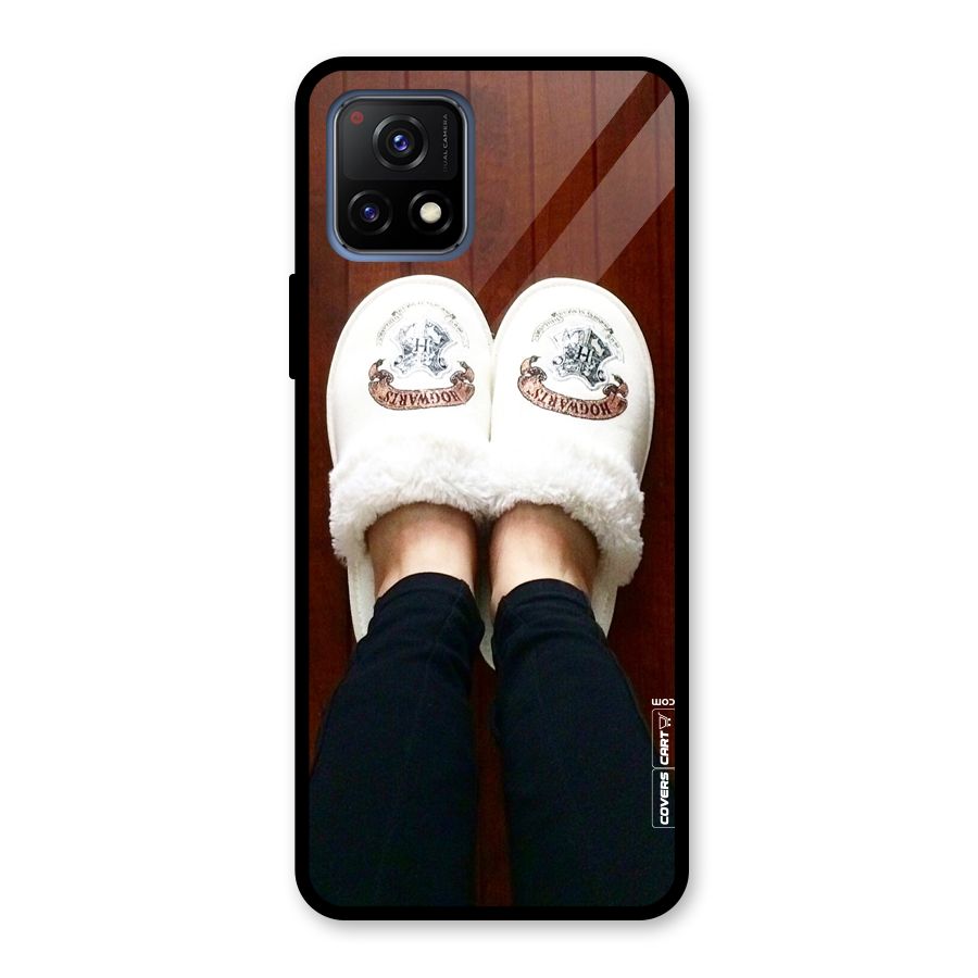 White Feets Glass Back Case for Vivo Y72 5G