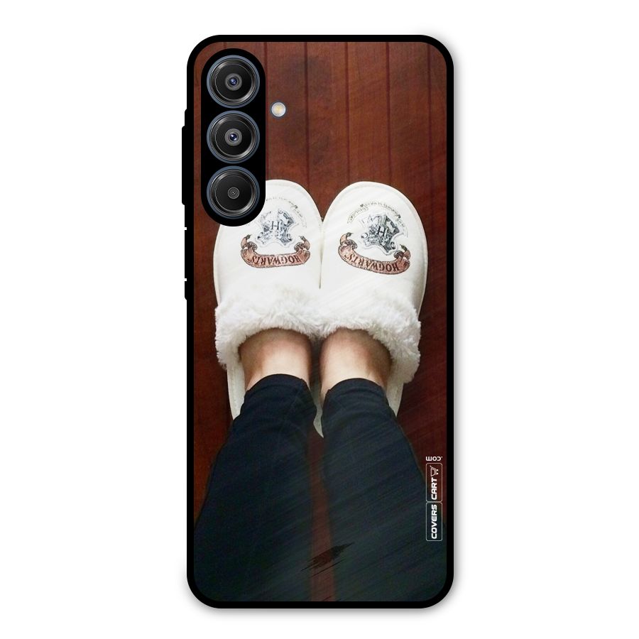 White Feets Metal Back Case for Galaxy A16 5G