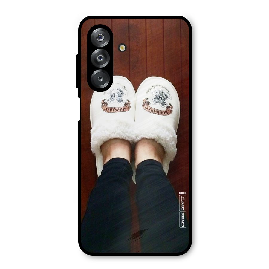 White Feets Metal Back Case for Galaxy A26