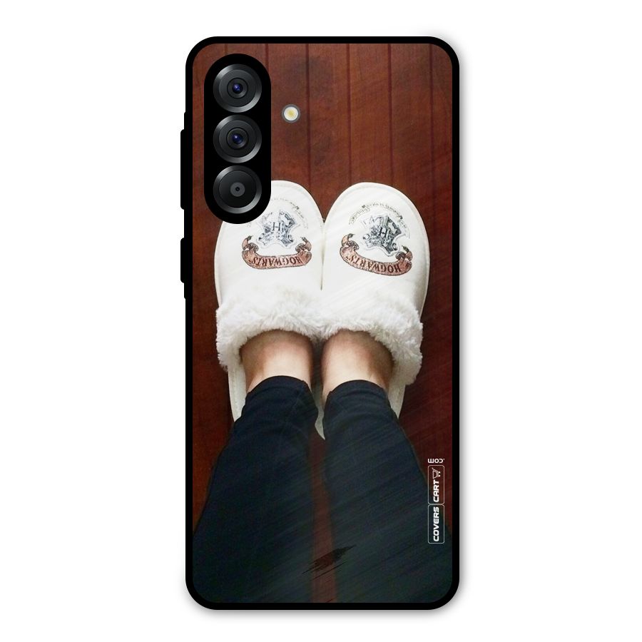 White Feets Metal Back Case for Galaxy A36