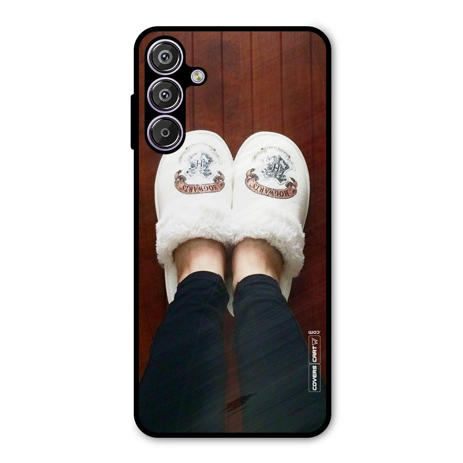 White Feets Metal Back Case for Galaxy M15
