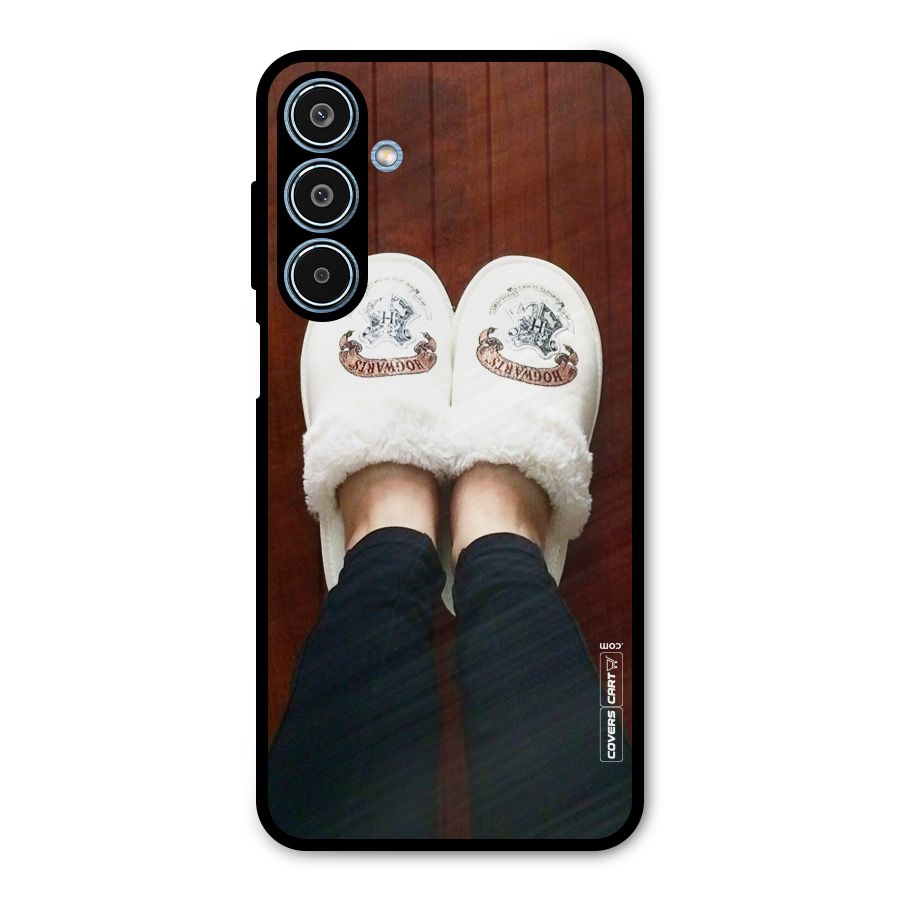 White Feets Metal Back Case for Galaxy M35
