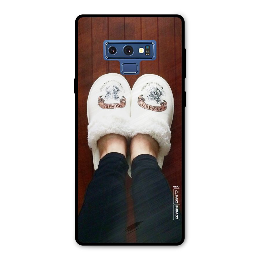 White Feets Metal Back Case for Galaxy Note 9