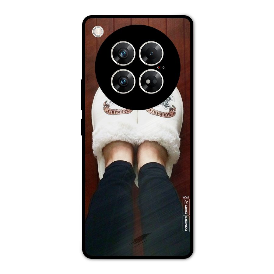 White Feets Metal Back Case for Infinix Zero 40 5G