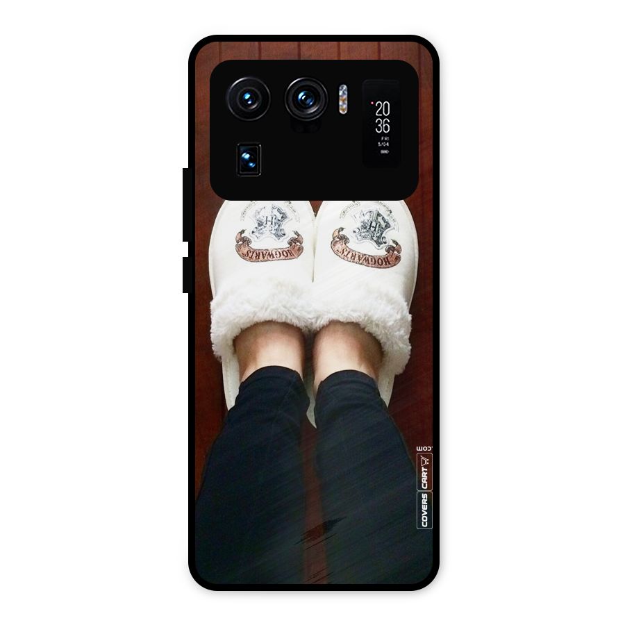 White Feets Metal Back Case for Mi 11 Ultra