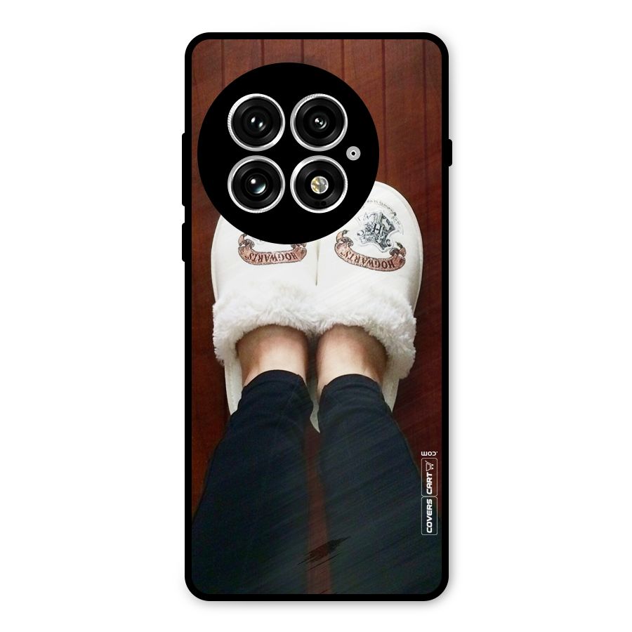 White Feets Metal Back Case for OnePlus 13